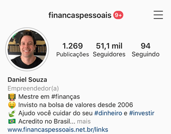 Instagram - Finanças Pessoais
